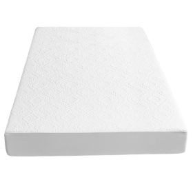 Full Size Waterproof Mattress Protector Breathable Soft Cotton Mattress Pad Cover With Elastic Deep Pocket Up To 11in Noiseless Machine Washable (Option: Full Size)